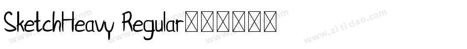 SketchHeavy Regular字体转换